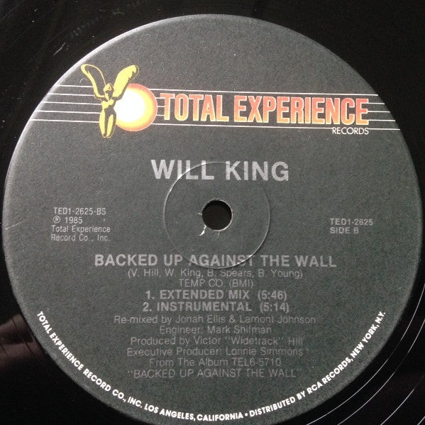 Will King : Backed Up Against The Wall (12", Single)