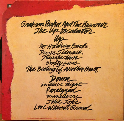 Graham Parker : The Up Escalator (LP, Album, Pit)