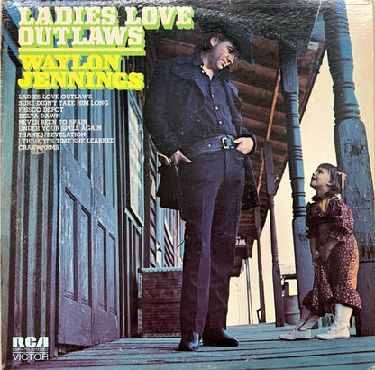 Waylon Jennings : Ladies Love Outlaws (LP, Album, Ora)