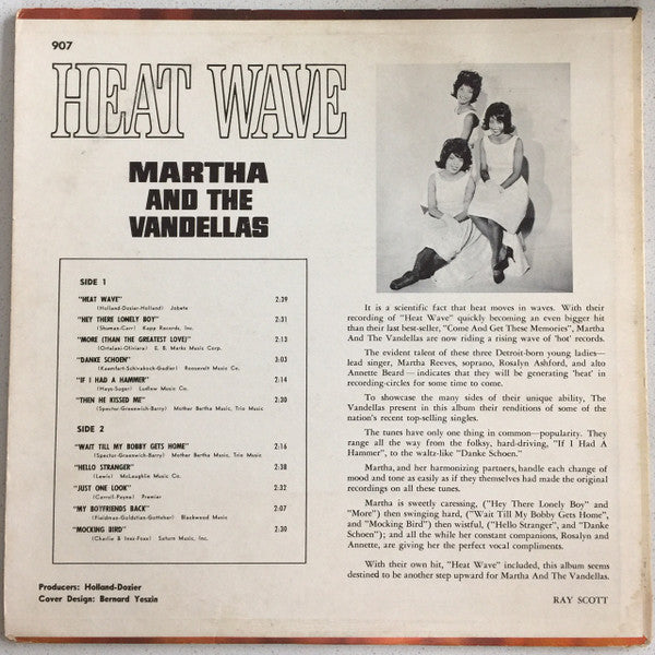 Martha Reeves & The Vandellas : Heat Wave (LP, Album, Mono, Roc)