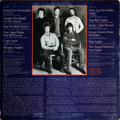 Gram Parsons / The Flying Burrito Bros : Sleepless Nights (LP, Album, Pit)