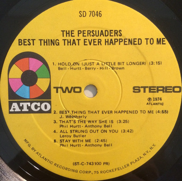 The Persuaders : Best Thing That Ever Happened To Me (LP, Album, PR )