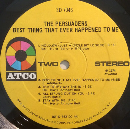 The Persuaders : Best Thing That Ever Happened To Me (LP, Album, PR )