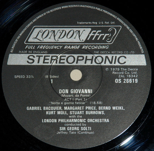 Wolfgang Amadeus Mozart, Georg Solti, London Philharmonic Orchestra, London Opera Chorus : Don Giovanni (4xLP + Box)