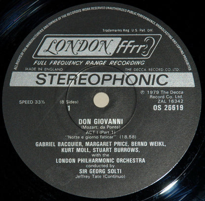 Wolfgang Amadeus Mozart, Georg Solti, London Philharmonic Orchestra, London Opera Chorus : Don Giovanni (4xLP + Box)