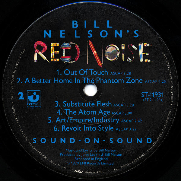 Red Noise (2) : Sound On Sound (LP, Album, Los)