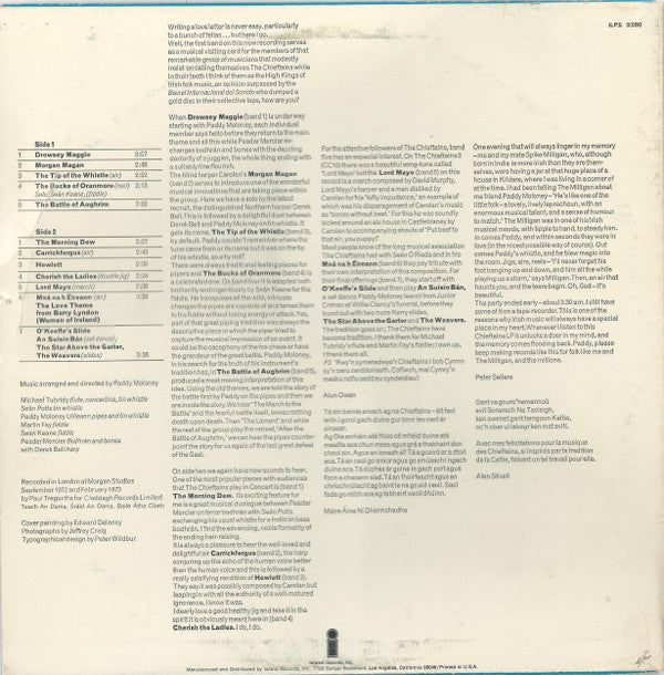 The Chieftains : The Chieftains 4 (LP, Album, Pit)