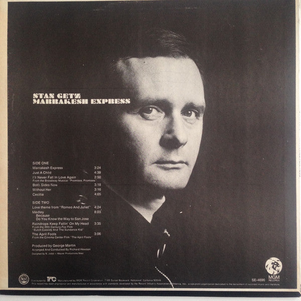 Stan Getz : Marrakesh Express (LP, Album, MGM)