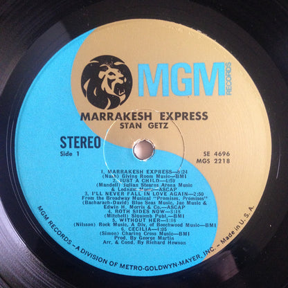 Stan Getz : Marrakesh Express (LP, Album, MGM)