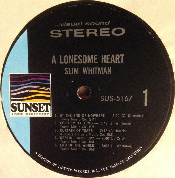 Slim Whitman : A Lonesome Heart (LP, Comp)