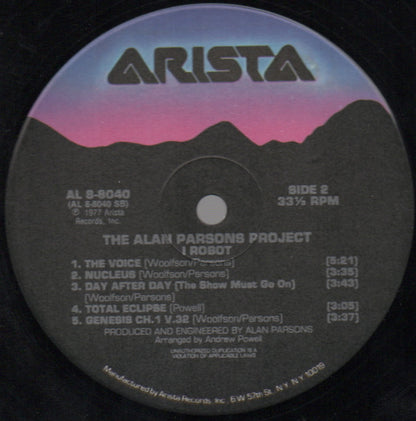 The Alan Parsons Project : I Robot (LP, Album, RE, Gat)