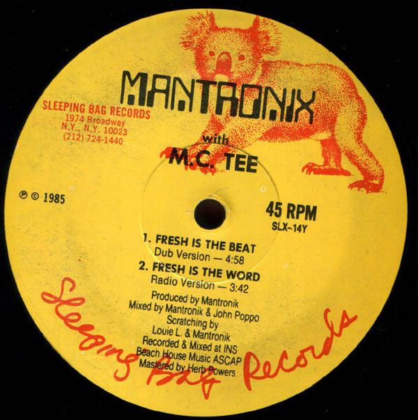 Mantronix With MC Tee : Fresh Is The Word (12")