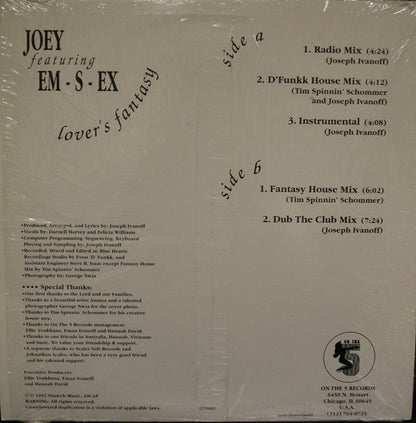 Joey Feat. Em-S-Ex : Lover's Fantasy (12")