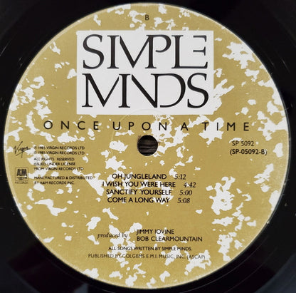Simple Minds : Once Upon A Time (LP, Album, Ind)