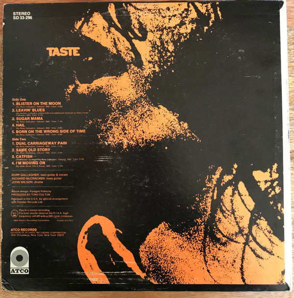 Taste (2) : Taste (LP, Album, PR )