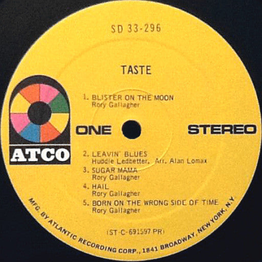 Taste (2) : Taste (LP, Album, PR )