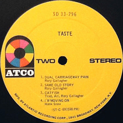 Taste (2) : Taste (LP, Album, PR )