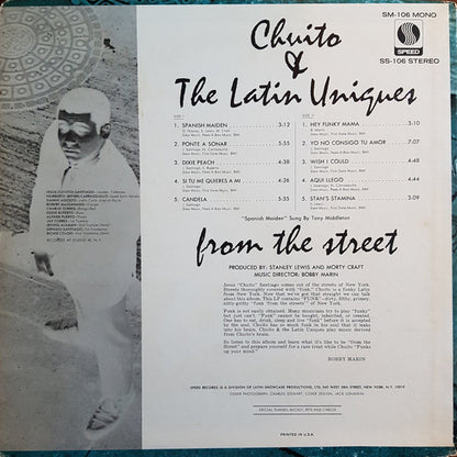 Chuito & The Latin Uniques : From The Street (LP, Album, Mono, MP)