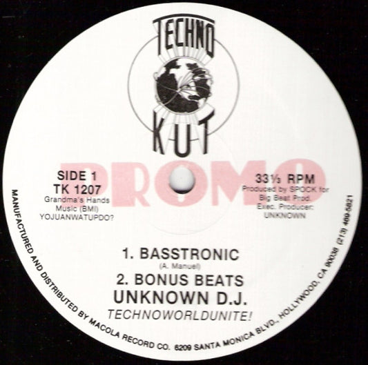 The Unknown DJ : Basstronic (12", Promo)