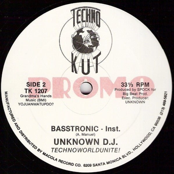 The Unknown DJ : Basstronic (12", Promo)