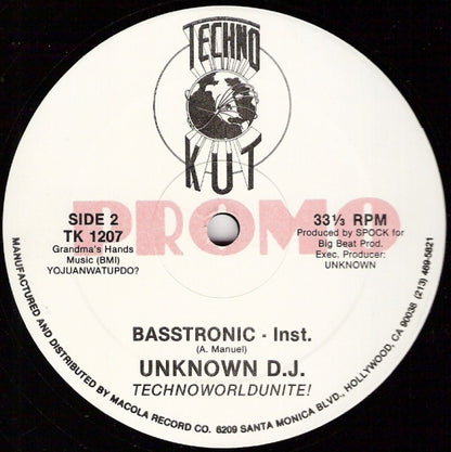 The Unknown DJ : Basstronic (12", Promo)