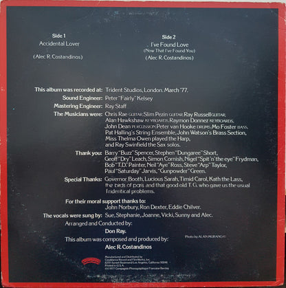 Love & Kisses : Love And Kisses (LP, Album, Pit)