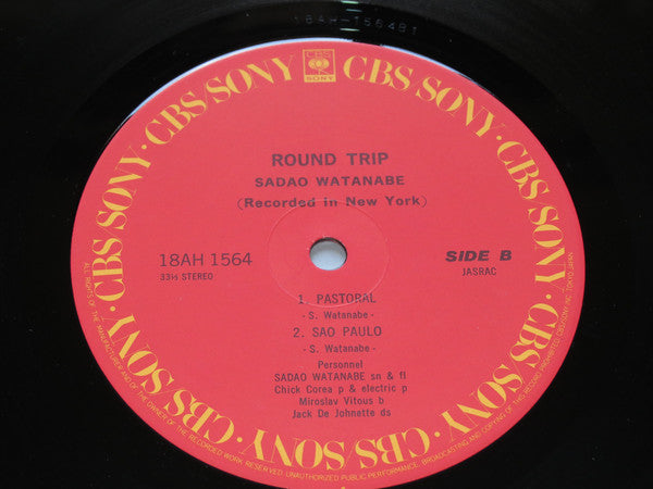 Sadao Watanabe : Round Trip (LP, Album, RE)