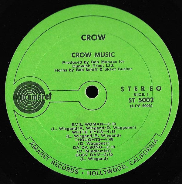 Crow (4) : Crow Music (LP, Album)