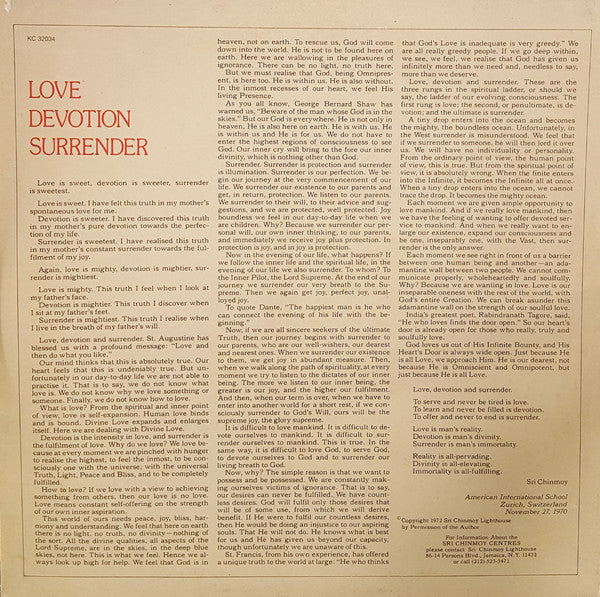 Carlos Santana & John McLaughlin : Love Devotion Surrender (LP, Gat)