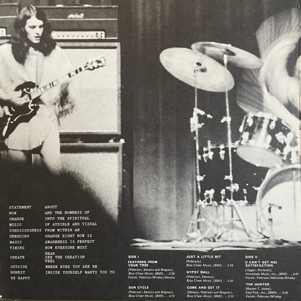 Blue Cheer : Outsideinside (LP, Album, Mer)