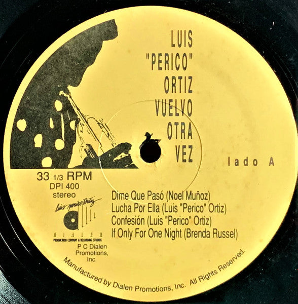 Luis "Perico" Ortiz : Vuelvo Otra Vez (LP, Album)