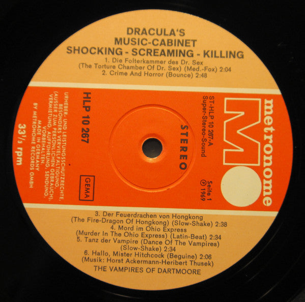 The Vampires Of Dartmoore : Dracula's Music Cabinet (LP, Album)