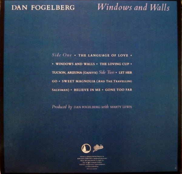 Dan Fogelberg : Windows And Walls (LP, Album, Pit)