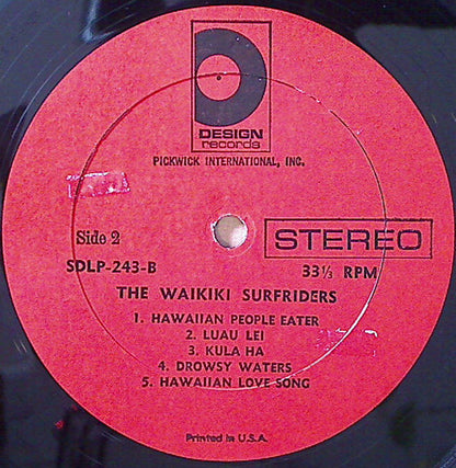 The Waikiki Surfriders : The Waikiki Surfriders (LP, Album)