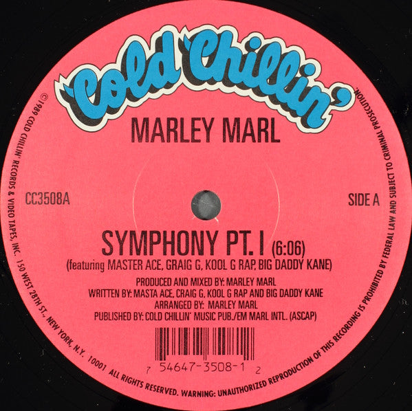 Marley Marl : The Symphony Pt. I / The Symphony Pt. II (12", Ltd)