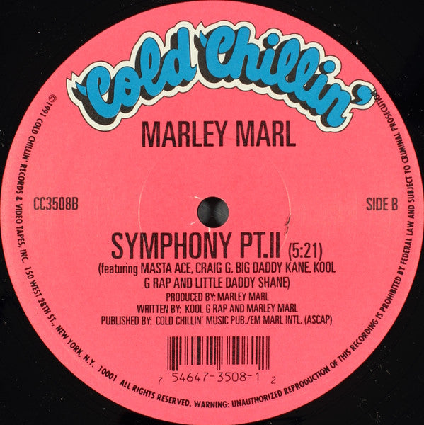 Marley Marl : The Symphony Pt. I / The Symphony Pt. II (12", Ltd)