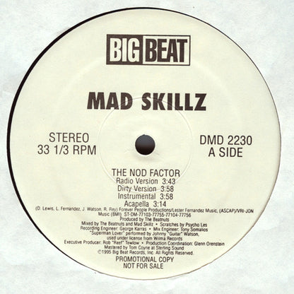 Mad Skillz : The Nod Factor (12", Promo)