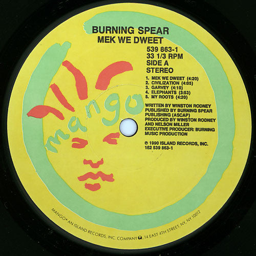 Burning Spear : Mek We Dweet (LP, Album)