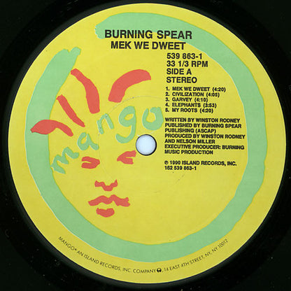 Burning Spear : Mek We Dweet (LP, Album)