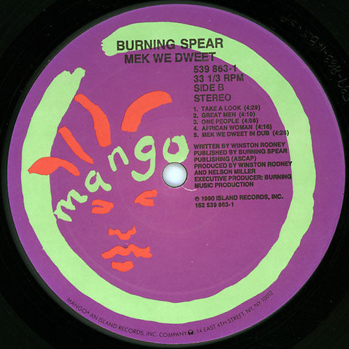 Burning Spear : Mek We Dweet (LP, Album)