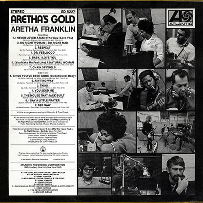 Aretha Franklin : Aretha's Gold (LP, Album, Comp, RE, SP )
