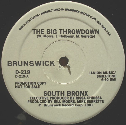 South Bronx : The Big Throwdown (12", Promo)