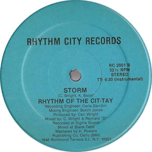 Storm (42) : Rhythm Of The Cit-Tay (12")