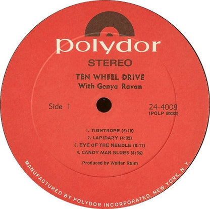 Ten Wheel Drive With Genya Ravan : Construction #1 (LP, Album, Gat)