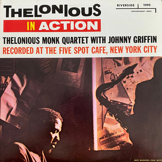 The Thelonious Monk Quartet With Johnny Griffin : Thelonious In Action (LP, Album, RE)