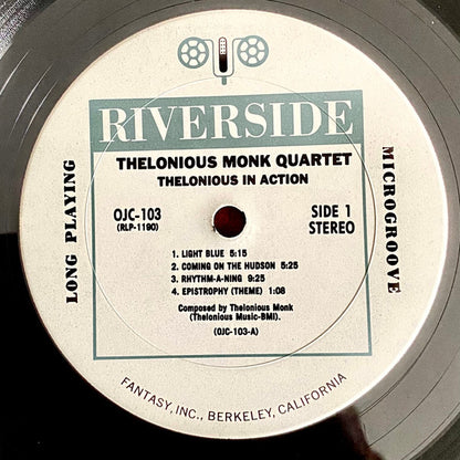 The Thelonious Monk Quartet With Johnny Griffin : Thelonious In Action (LP, Album, RE)