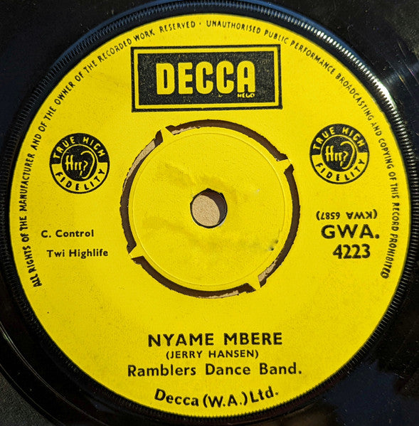 The Ramblers International : Nyame Mbere (7")