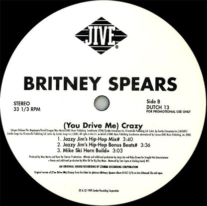 Britney Spears : (You Drive Me) Crazy (2x12", Promo)