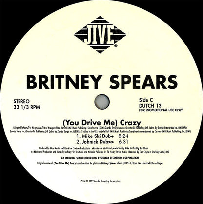 Britney Spears : (You Drive Me) Crazy (2x12", Promo)