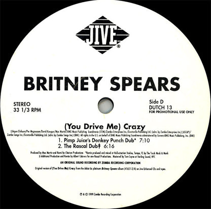 Britney Spears : (You Drive Me) Crazy (2x12", Promo)